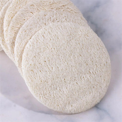 10Pcs Natural Luffa Facial Cleansing Sponges