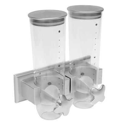 Wall Mount Dual-Bucket Food Storage Containers