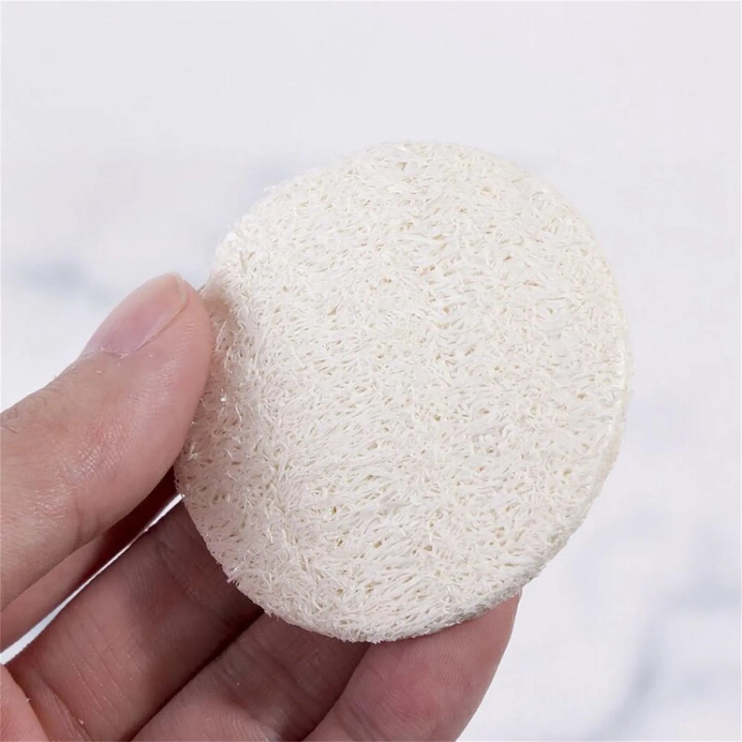 10Pcs Natural Luffa Facial Cleansing Sponges