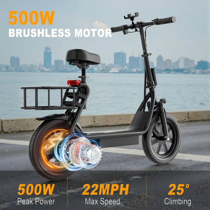 Electric Scooter for Adult, 20MPH Speed