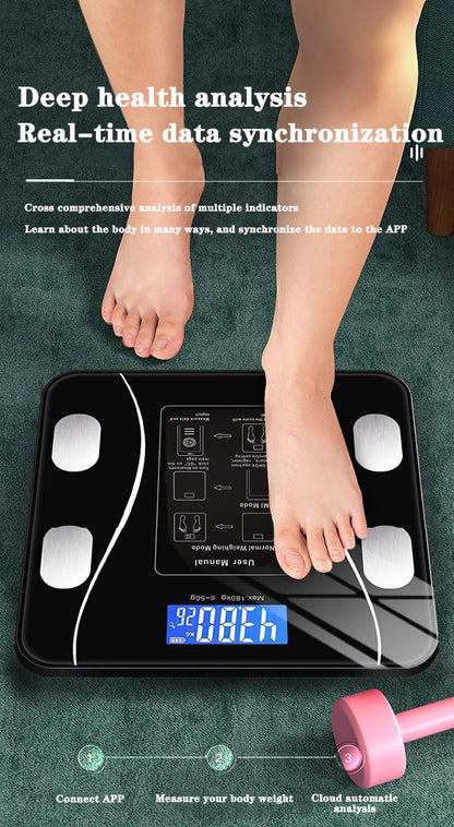 Body Fat Scale Smart Wireless Digital Bathroom Scale