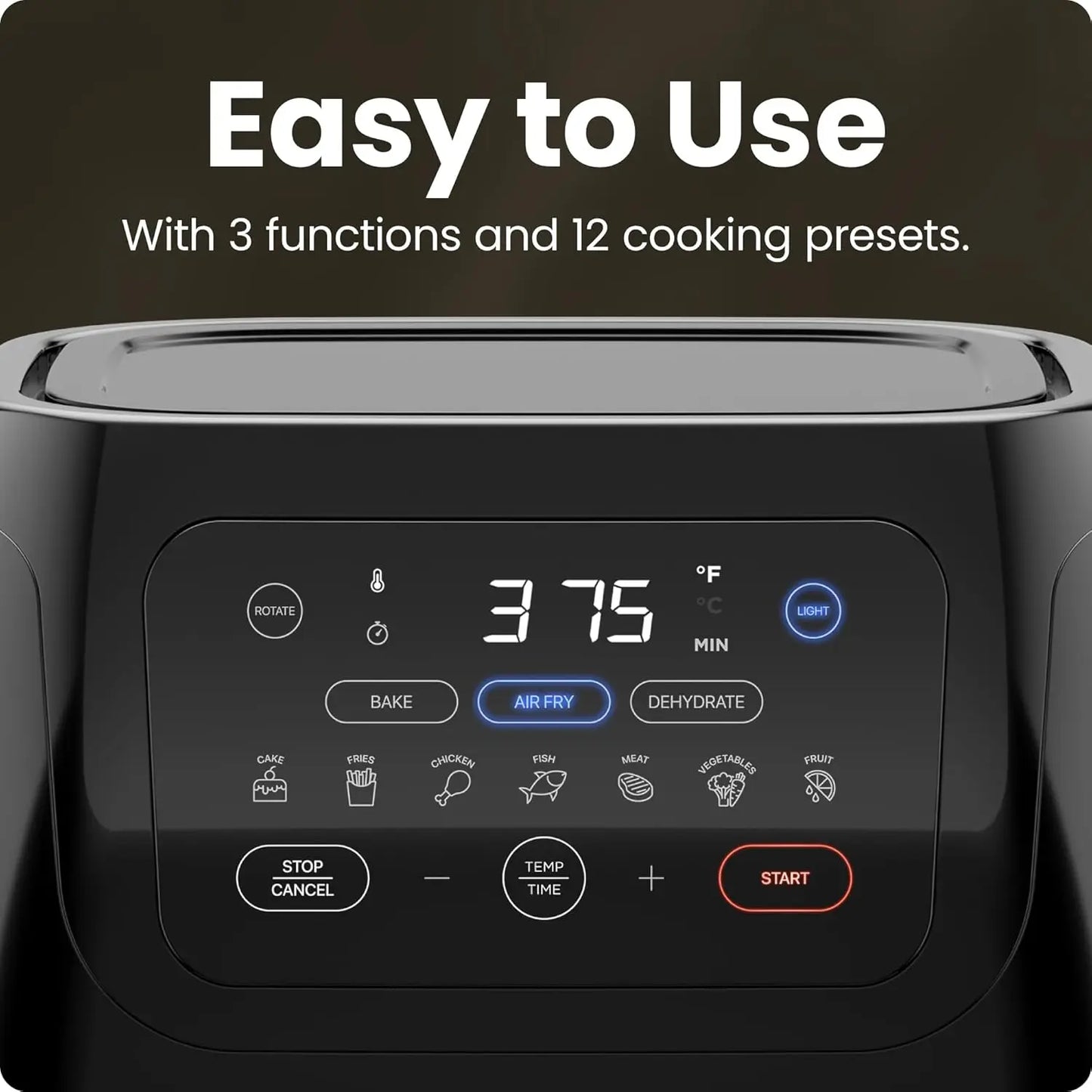 Digital Air Fryer with Rotisserie, Dehydrator & Convection Oven