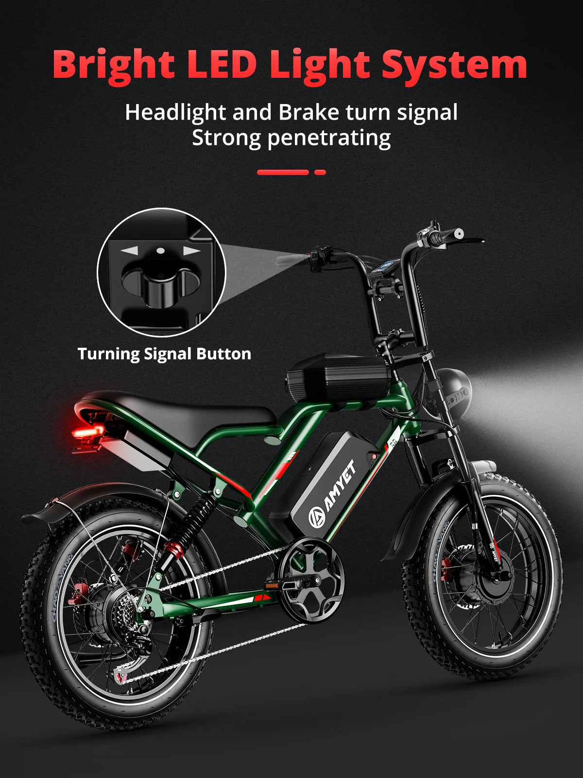 AMYET S8 Adults Electric Bike For Men 2000W