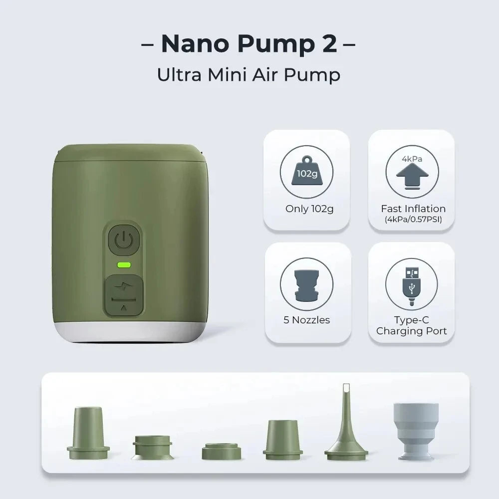 WESTTUNE Tiny Air Pump with Camping Lantern