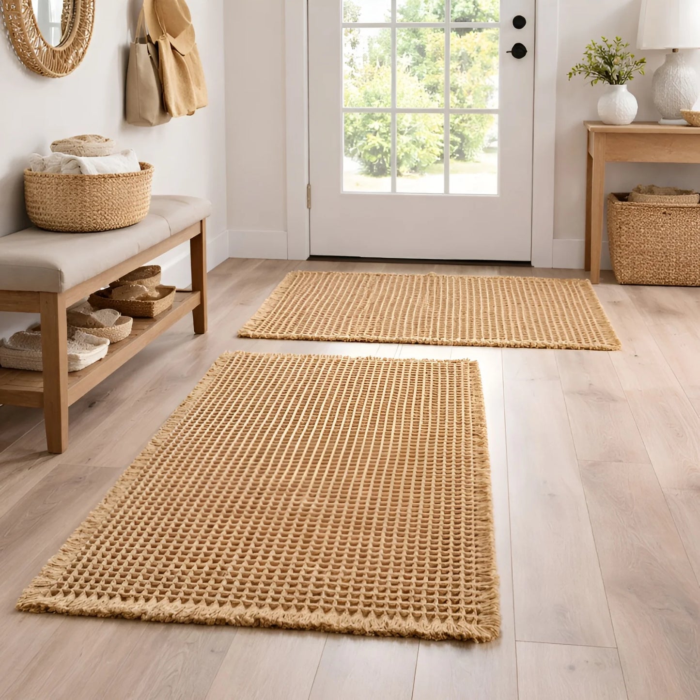 Super Absorbant Waffle Weave Bathroom Mat