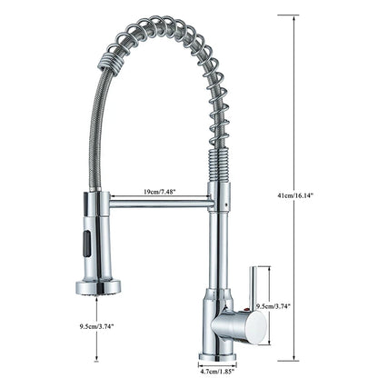 Spring Pull Down Kitchen Faucet Stream or Spray