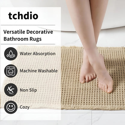 Super Absorbant Waffle Weave Bathroom Mat