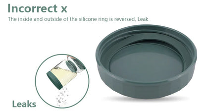 Glass Pickles Jar With Lids & Strainer