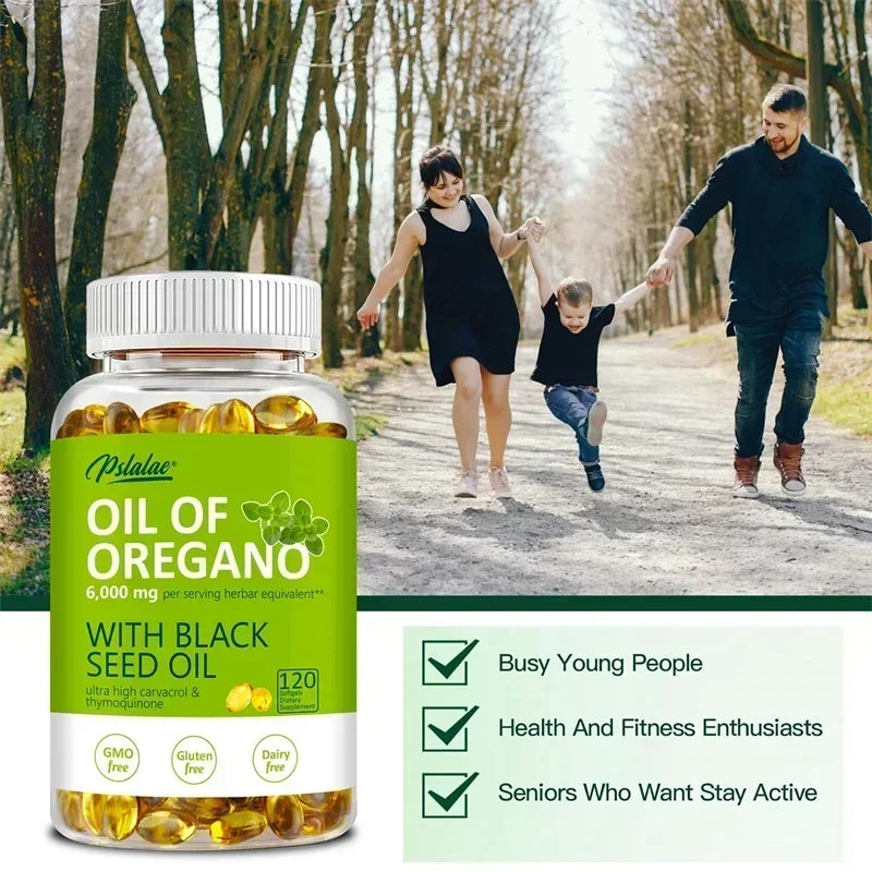 Oregano Oil Softgels  Digestive Aid Antioxidant 120count