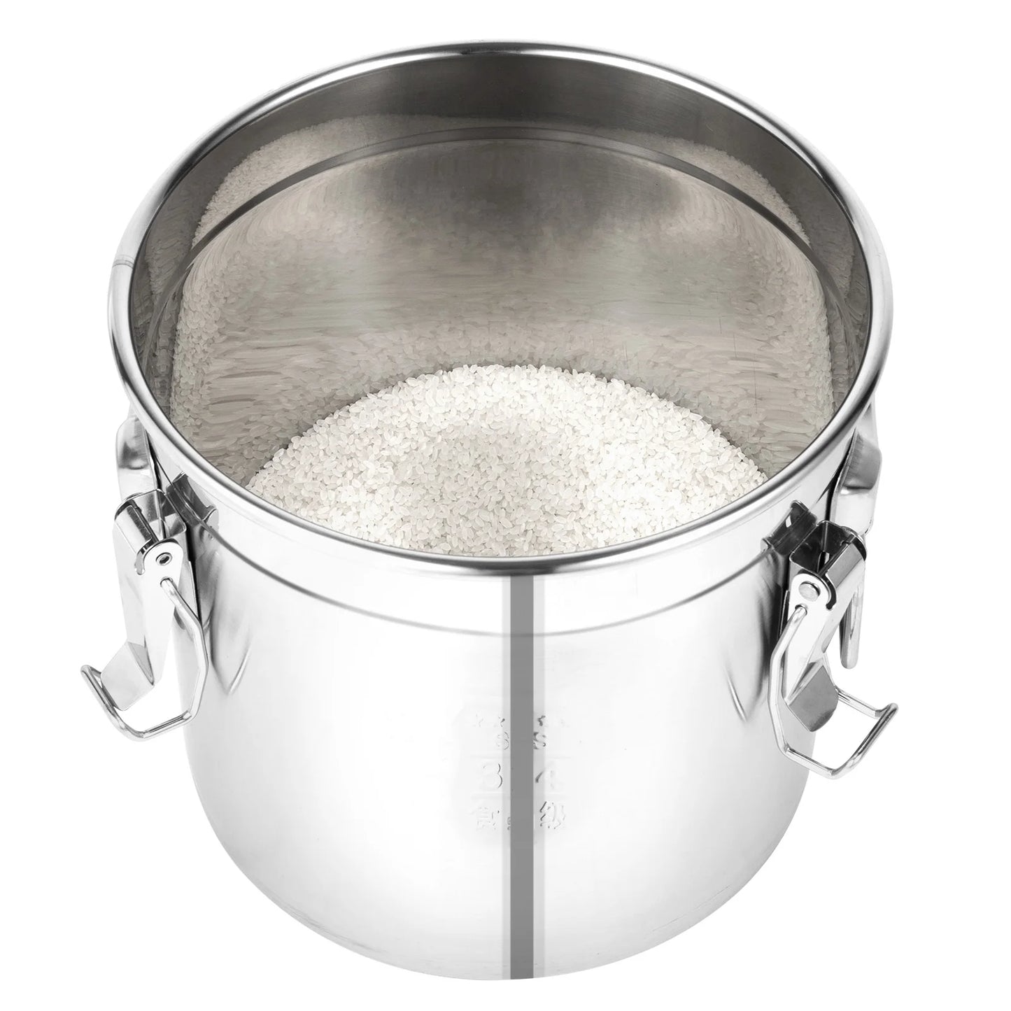 Bymaocar 12L 304 Stainless Steel Cereal Storage Container
