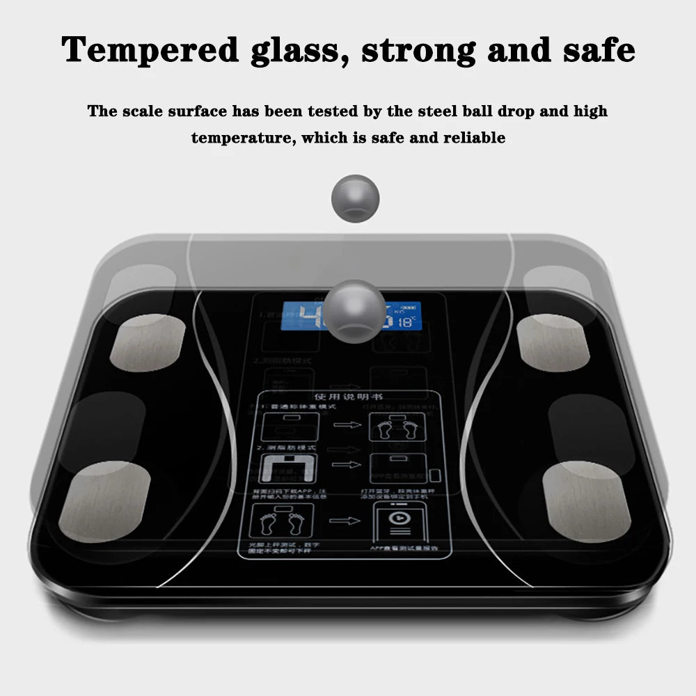 Body Fat Scale Smart Wireless Digital Bathroom Scale