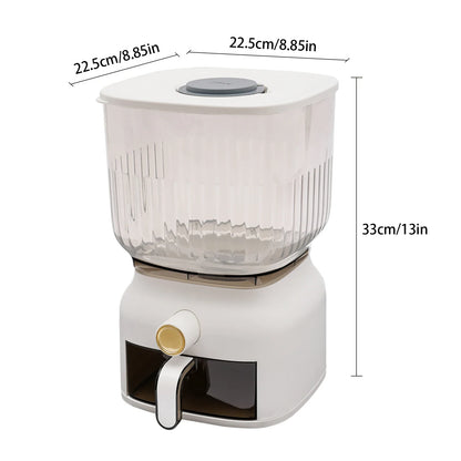22Lb Rice Dispenser Large Sealed Grain Storage Container