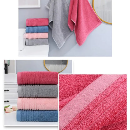 1/4/6PCS Red Bamboo Fiber Towels