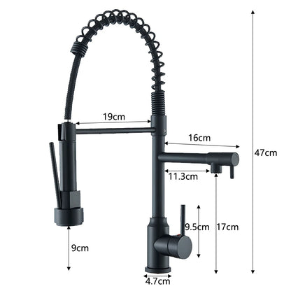 Kitchen Sink  Pull Down Faucet Spray/Stream