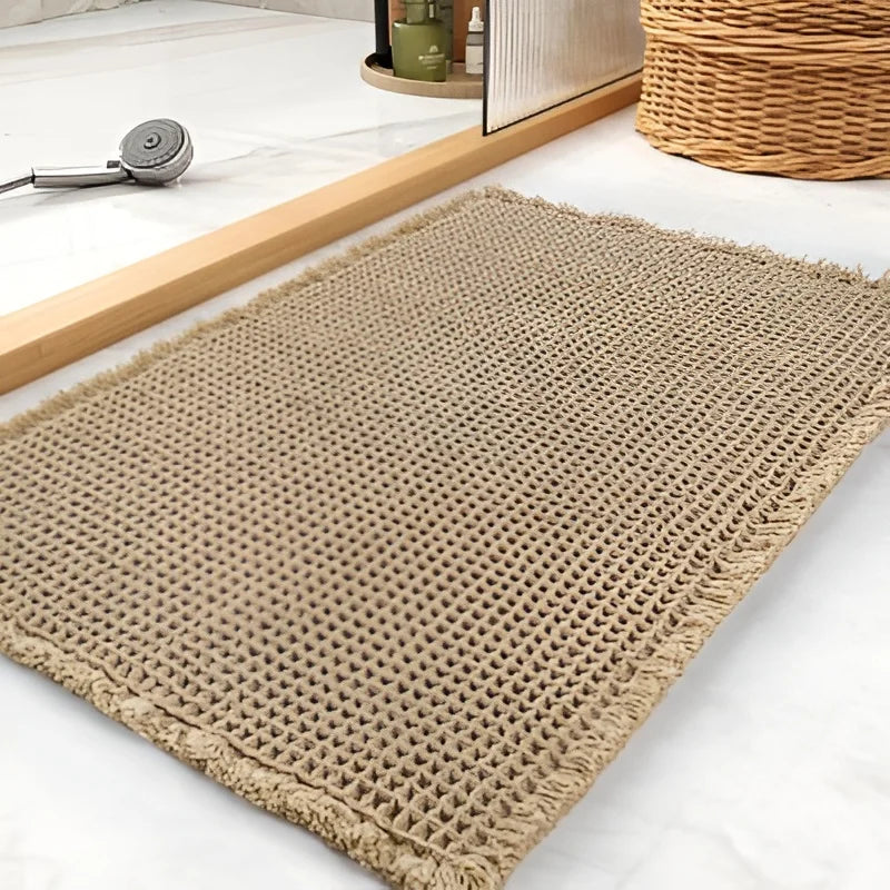 Super Absorbant Waffle Weave Bathroom Mat