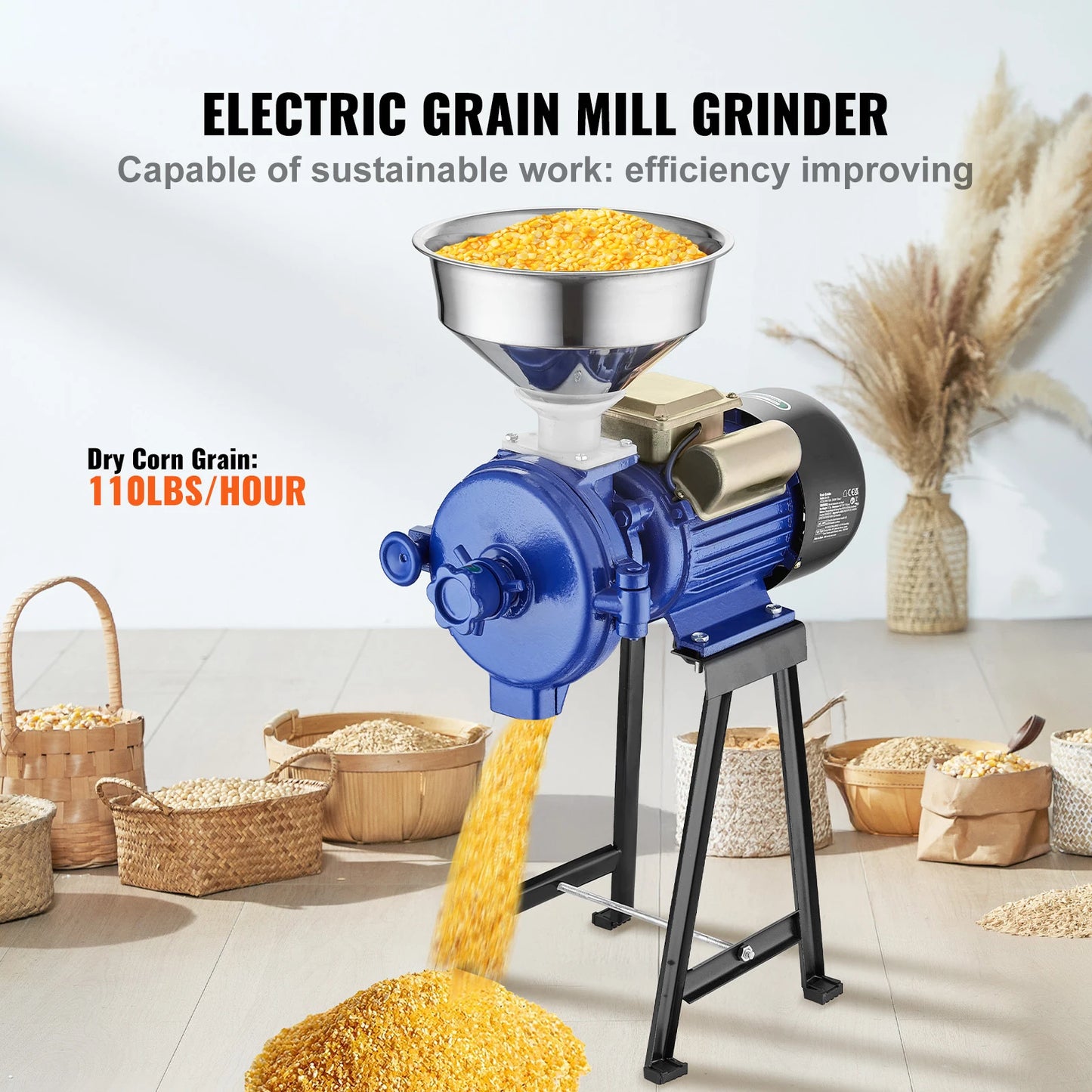 SucceBuy Electric Grain Mill And Spice Grinder