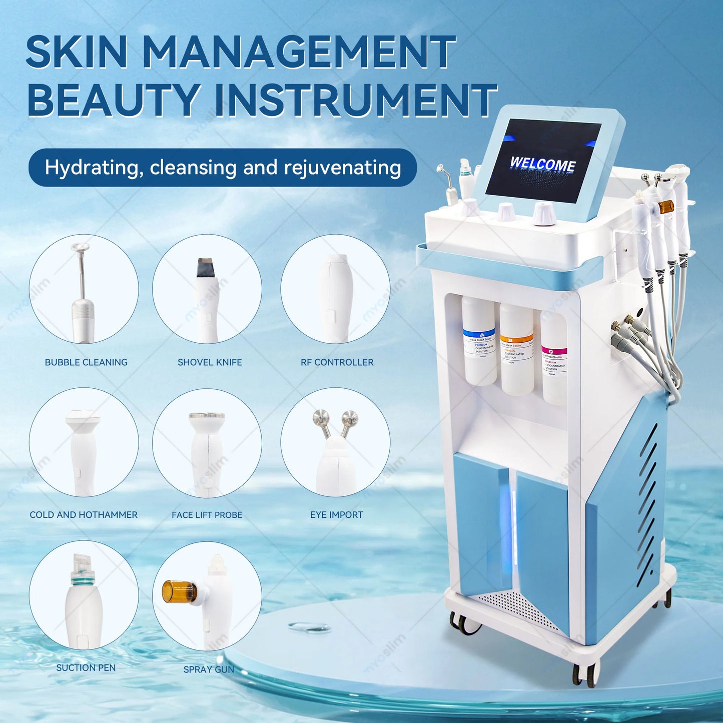 Oxygen Skin Moisturizing Beauty Machine Deep Cleansing