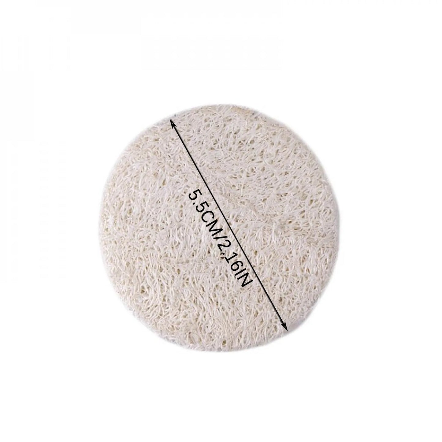 10Pcs Natural Luffa Facial Cleansing Sponges