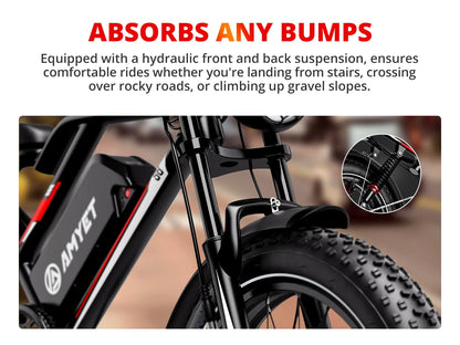 AMYET S8 Adults Electric Bike For Men 2000W