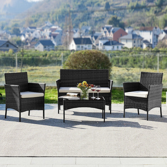 4 Piece Outdoor Patio Furniture Set