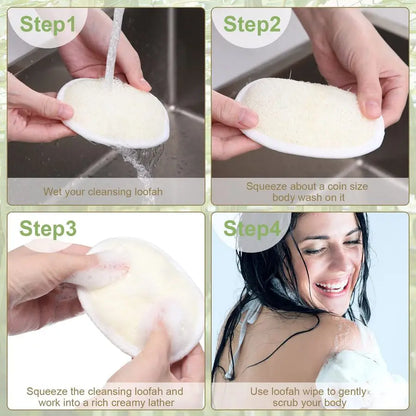 50 Pieces Exfoliating Loofah Pad Body Scrubber