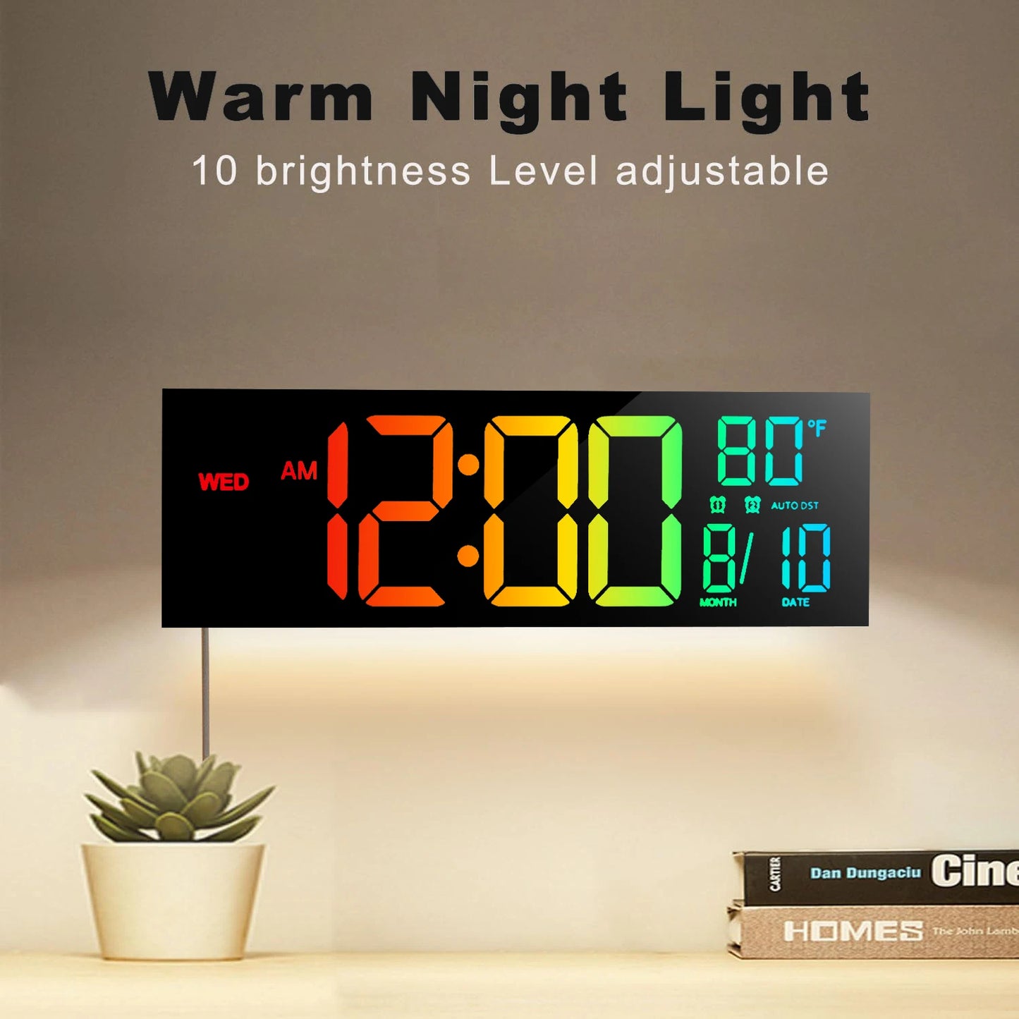 16" Large LED Display with Remote