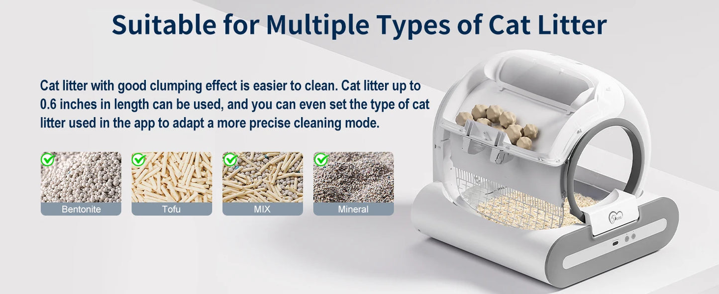 DOEL 65L Self-Cleaning Cat Litter Box