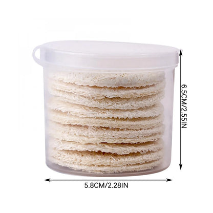 10Pcs Natural Luffa Facial Cleansing Sponges