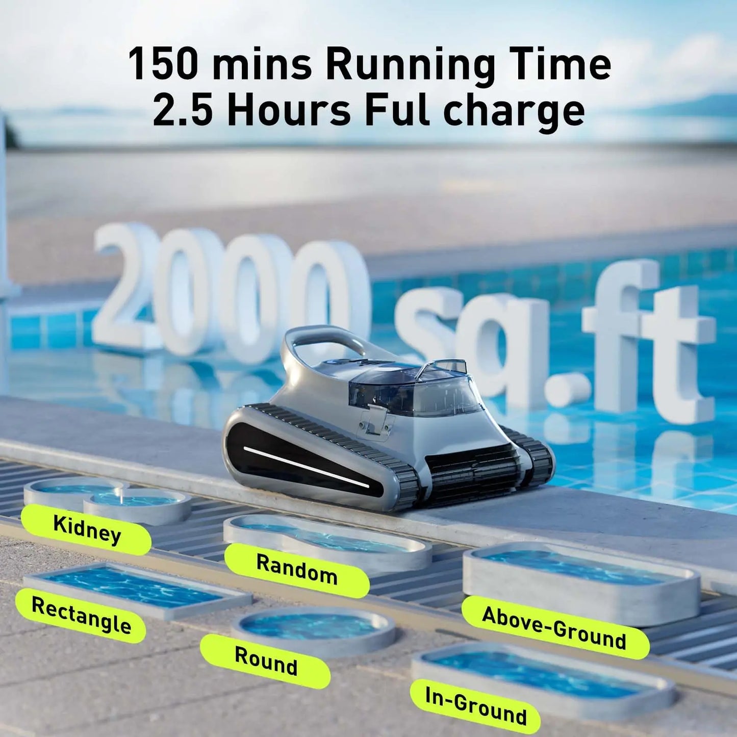 (2025 New) Seauto Crab Pro Cordless Robotic Cleaner