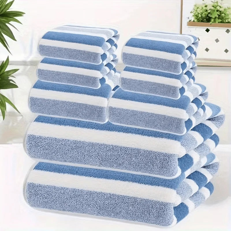 2pcs Luxury Coral Fleece Towel Set