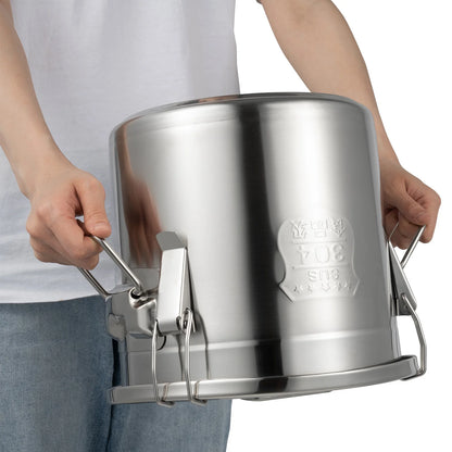 Bymaocar 12L 304 Stainless Steel Cereal Storage Container