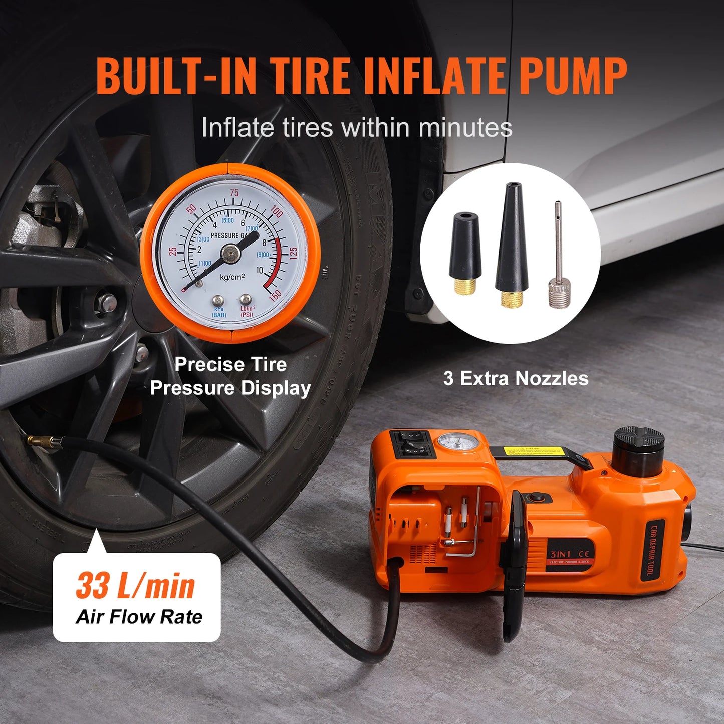 5T Electric Car Jack Hydraulic Car Jack