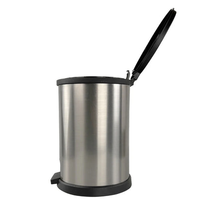 Round 1.5 Gallon Plastic Step Trash Can