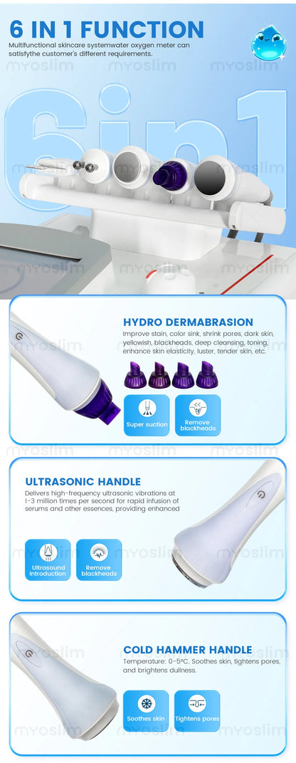 Portable 6-in-1 Hydro Machine Jet Peel Skin Care