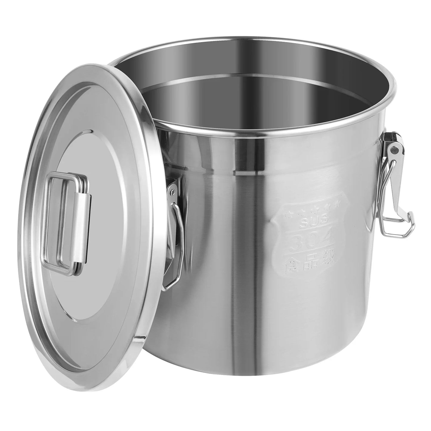 Bymaocar 12L 304 Stainless Steel Cereal Storage Container