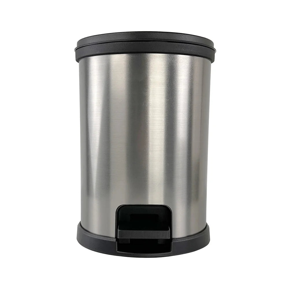 Round 1.5 Gallon Plastic Step Trash Can