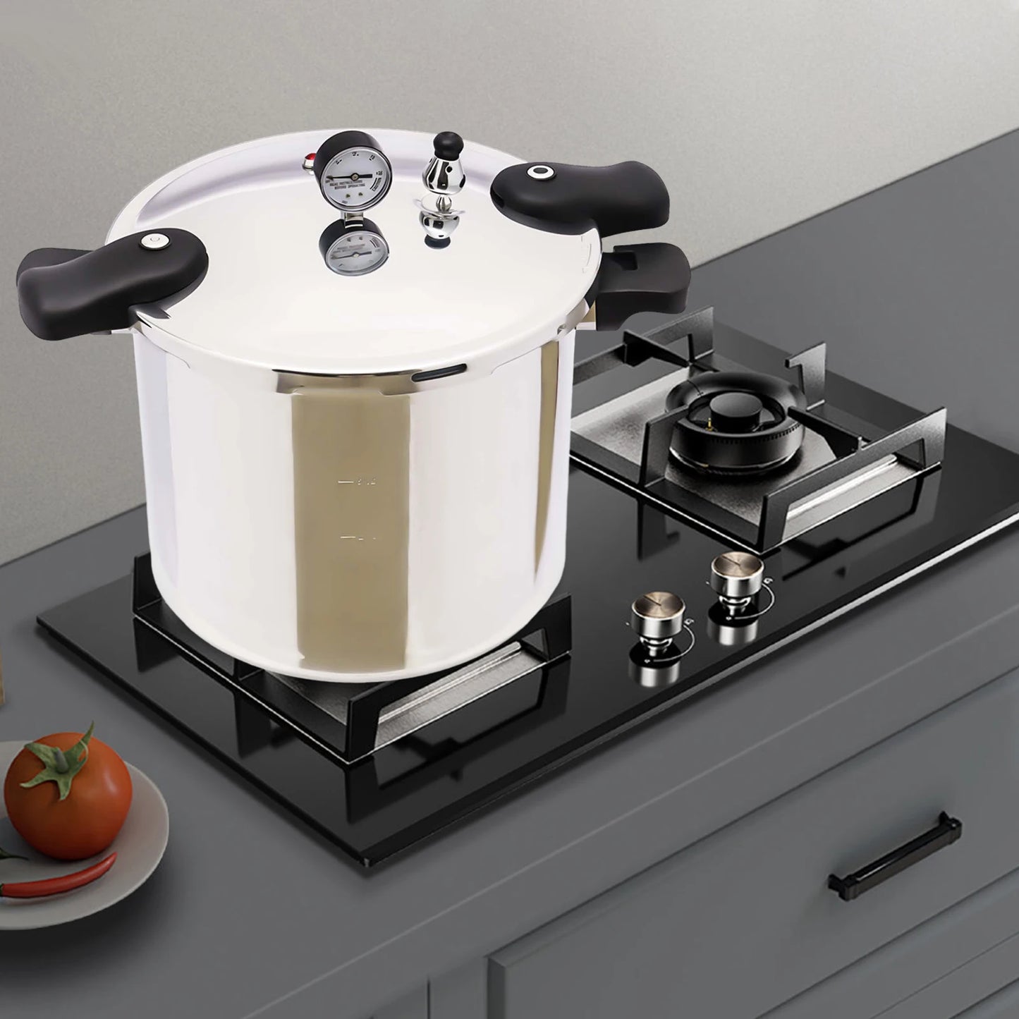 22L Large Capacity Commercial Pressure Cooker Aluminum