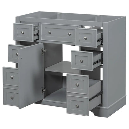 36" Bathroom Vanity Cabinet Sink Top Combo