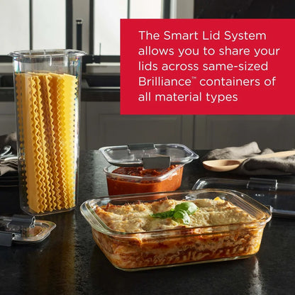 Airtight Leak-Proof Glass Food Storage Containers