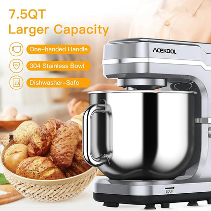 7.5QT 10-Speed 660W Tilt-Head Electric Food Mixer