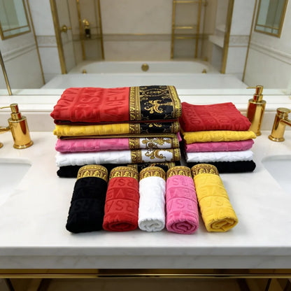 Towel Set 3 Piece Bathrobe Beach and Bath