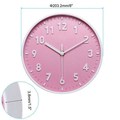 8 Inch Battery Operated Wall Clock Silent