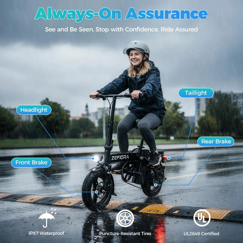 New 500W Adult Folding Electric Bike