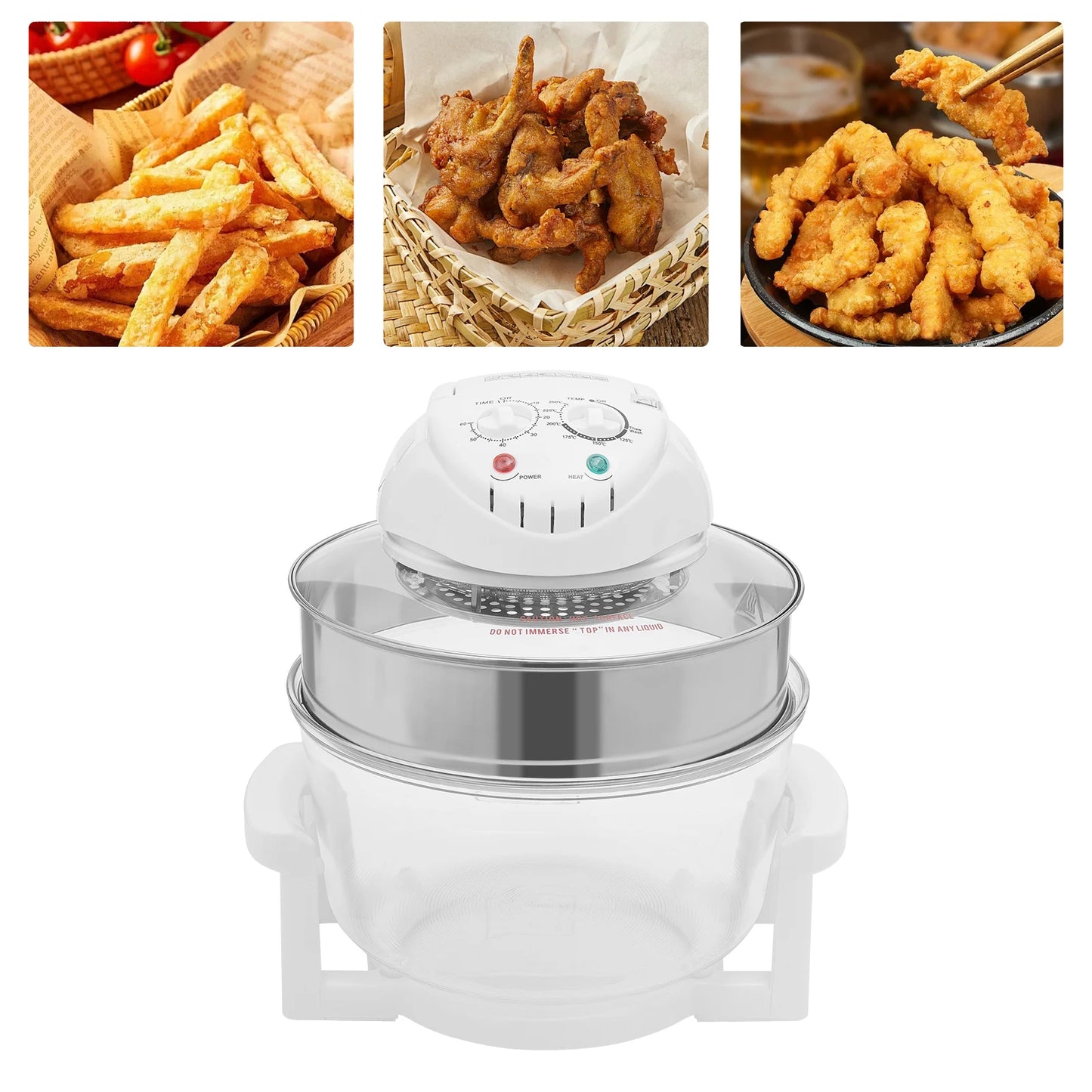 110V 17.96Qt Visual Air Fryer 1200-1400W