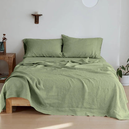 Simple&Opulence 3/4 Pcs 100% Bed Linen Sheet Set