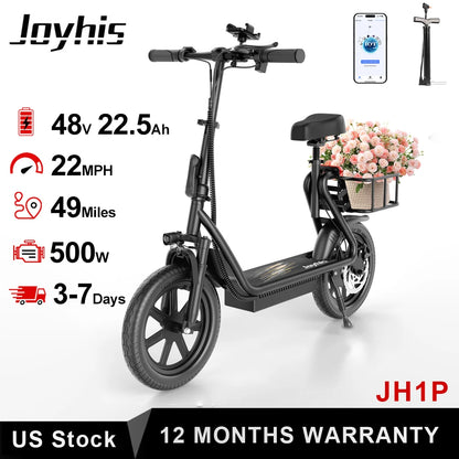 Electric Scooter for Adult, 20MPH Speed