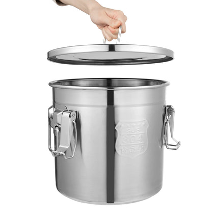 Bymaocar 12L 304 Stainless Steel Cereal Storage Container
