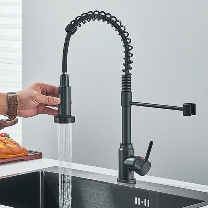 Spring Pull Down Kitchen Faucet Stream or Spray