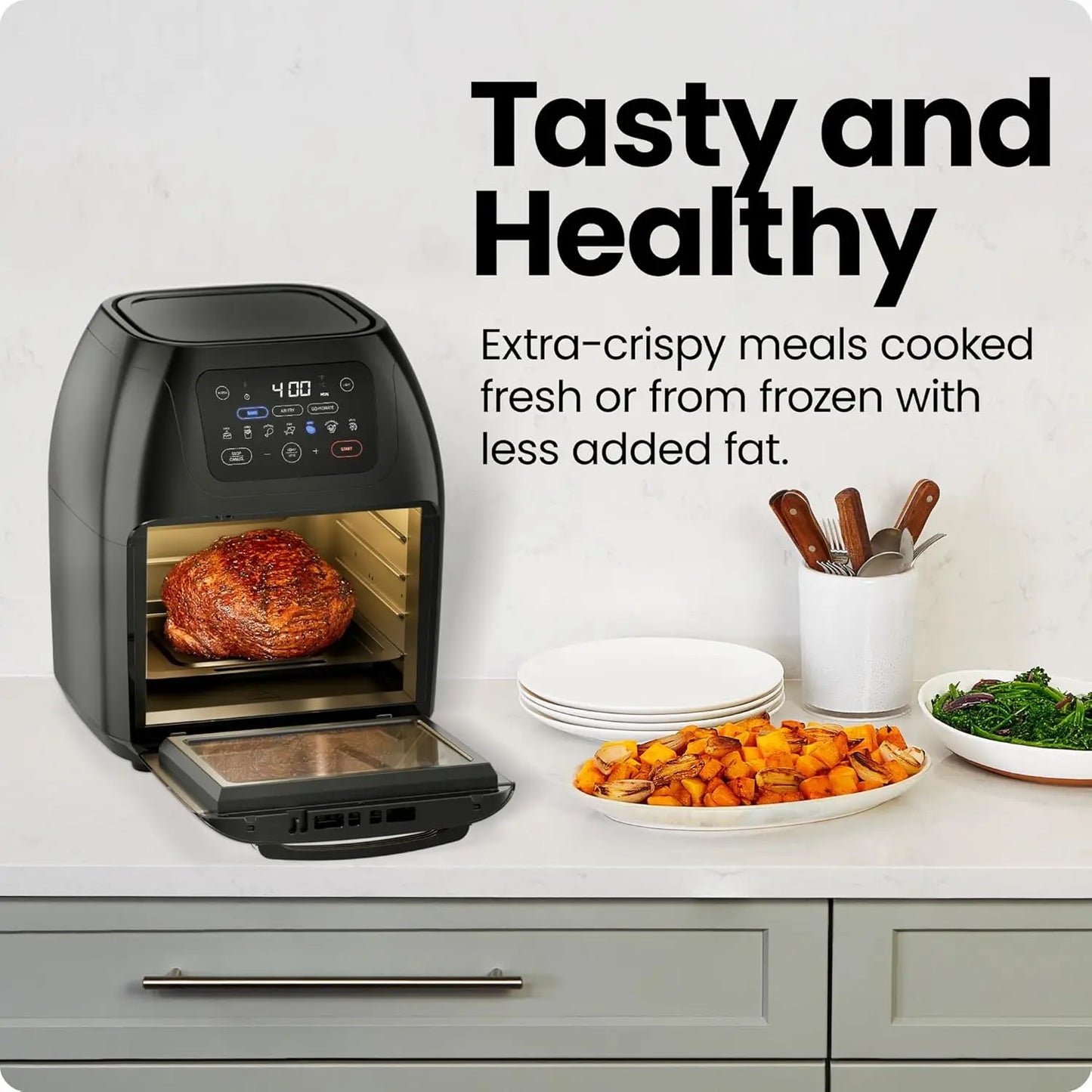 Digital Air Fryer with Rotisserie, Dehydrator & Convection Oven