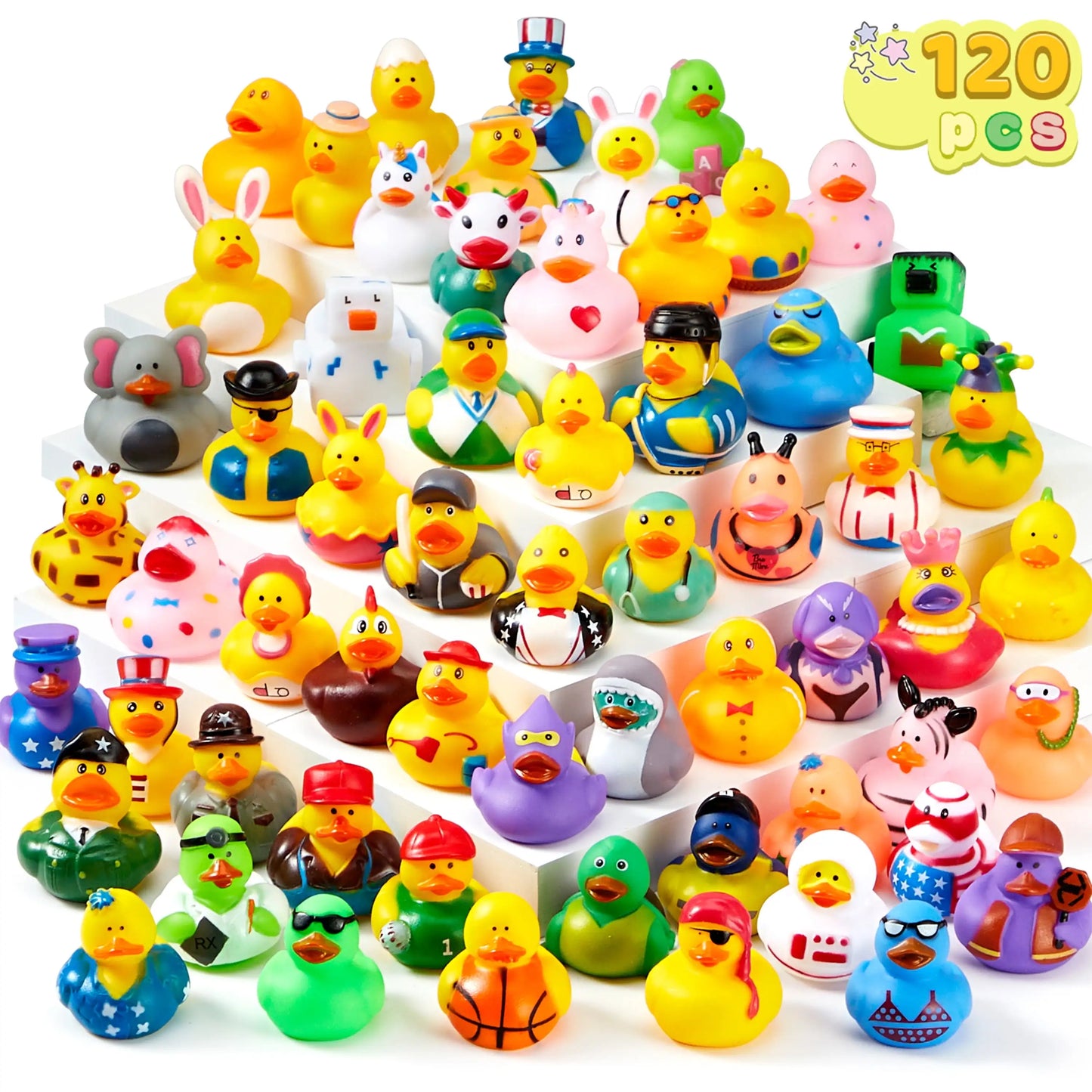 Random Assortment Mini Rubber Duckie Toys